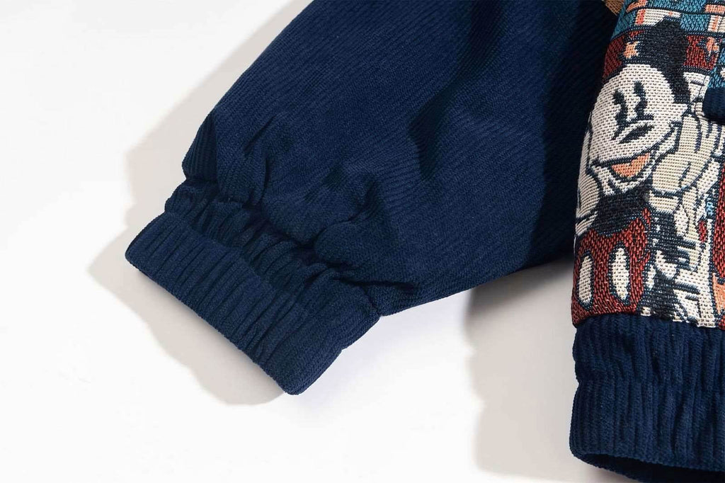 Embroidered Bomber Jacket – Retro Baseball Style