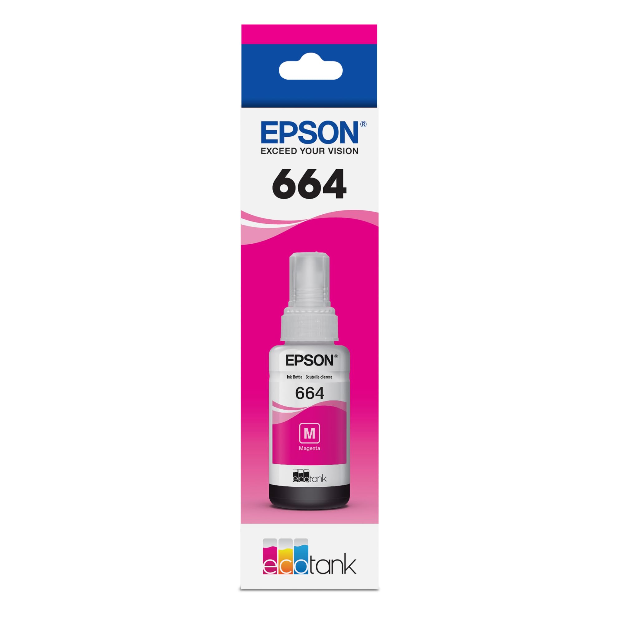 New, Pre-Owned - Epson 664 Ultra High-Yield Magenta Ink Bottle, T664320-S