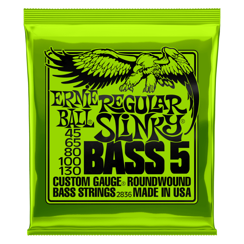 Ernie Ball 45-130 Regular Slinky Nickel Wound Bass Strings (5-String) P02836