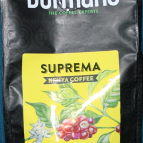 Dormans Suprema Kenya Coffee front package detail view