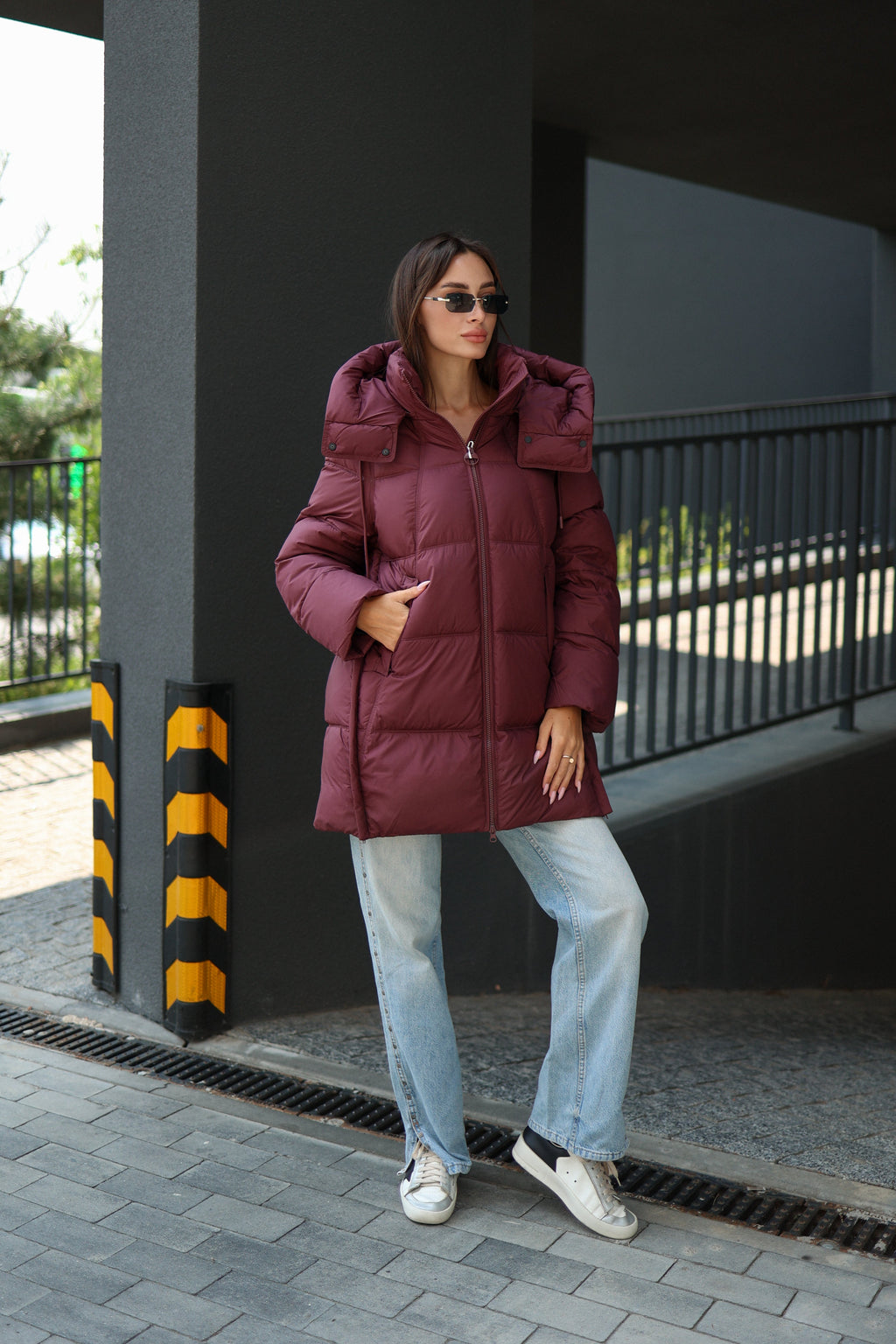 Burgundy Crush Insulated Bio-Down Coat