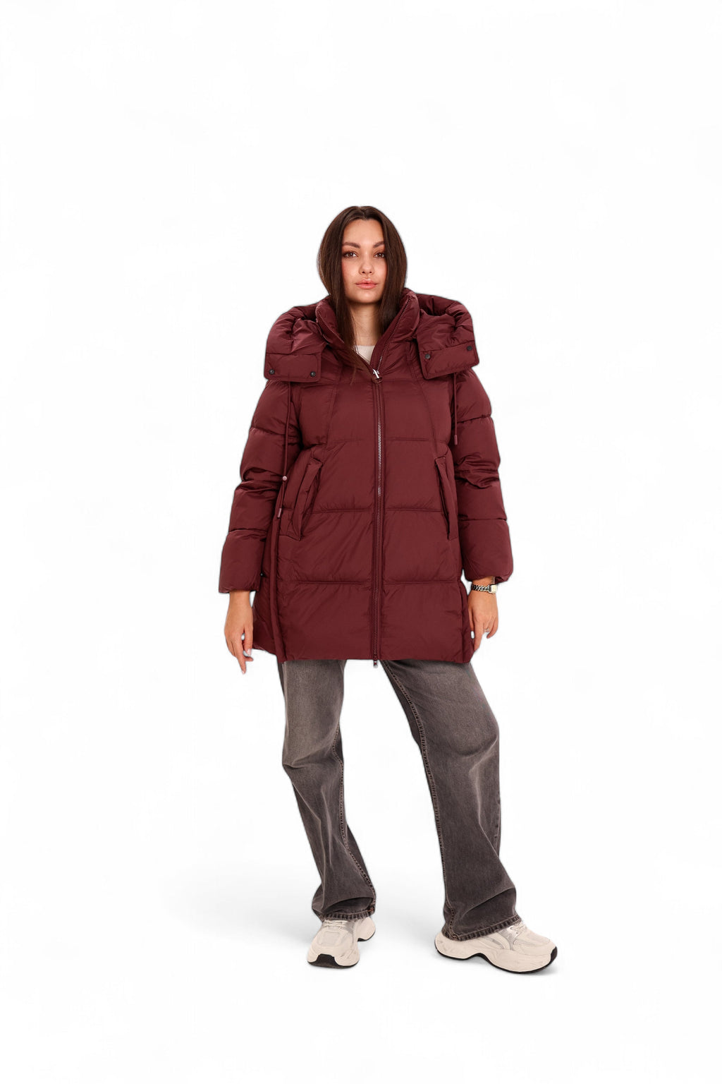 Burgundy Crush Insulated Bio-Down Coat