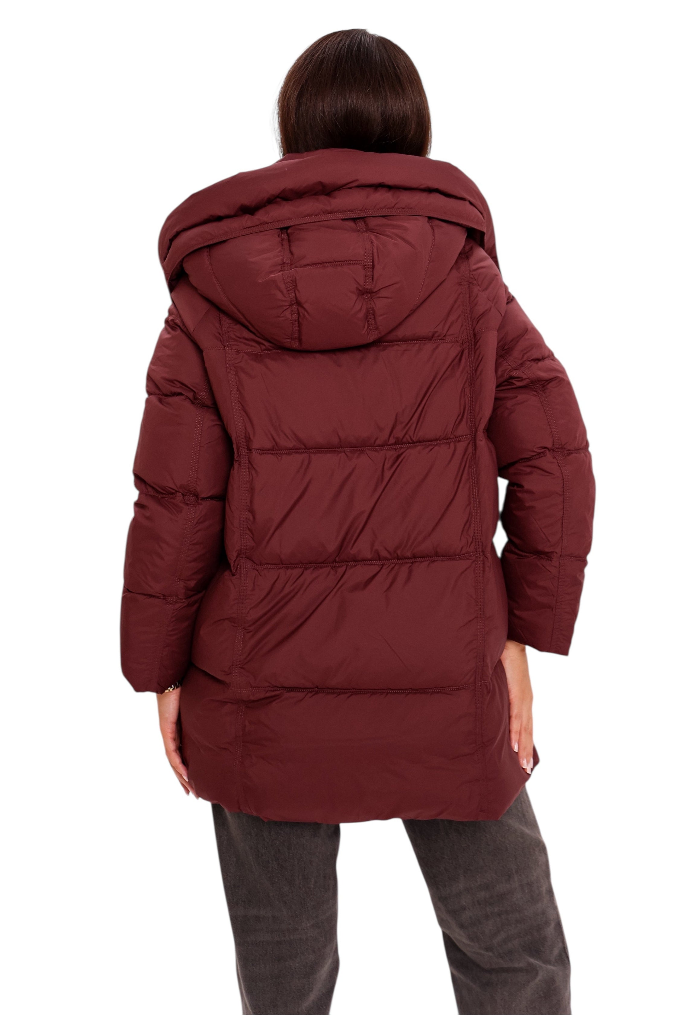 Burgundy Crush Insulated Bio-Down Coat