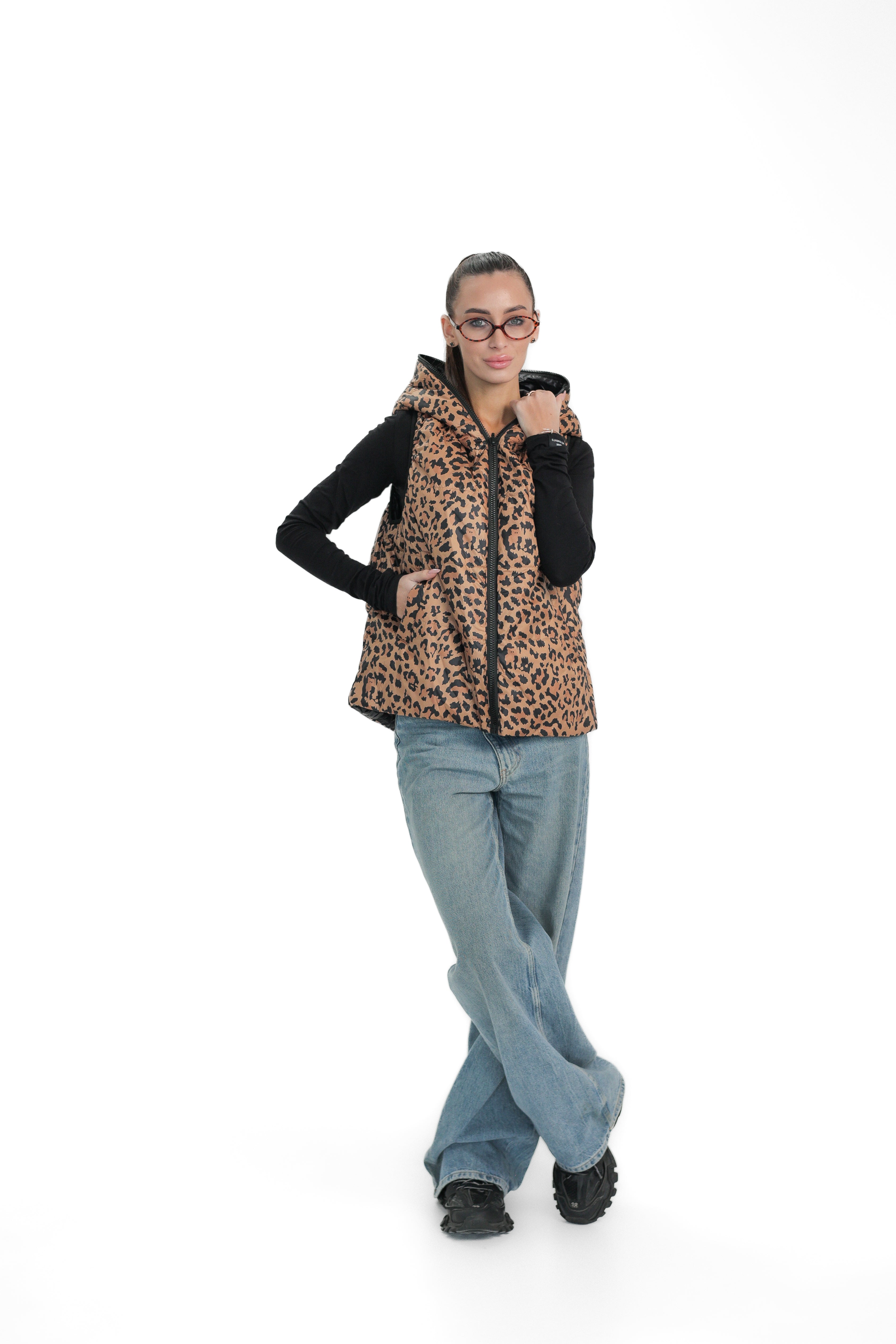 ⇆ Reversible Light Insulated Vest Black | Leo
