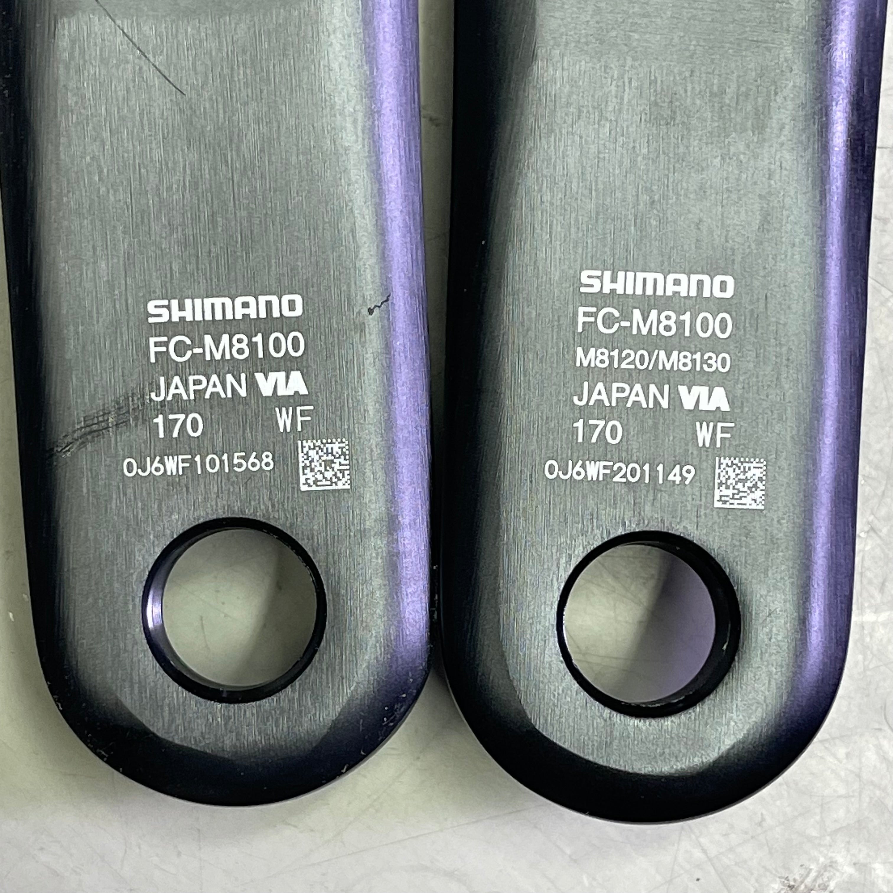 SHIMANO Deore XT Crankset 12-Speed 8.5" x 2" x 1" Black FC-M8100-1