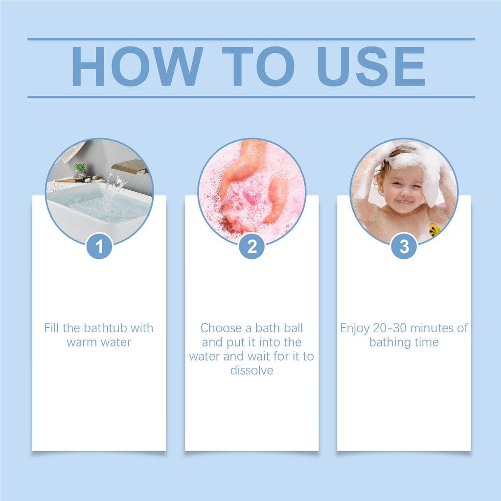 Children's Bath Bath Ball Children's Bath Moisturizes Bubble Fragrance Plant Fragrance Cleans Skin