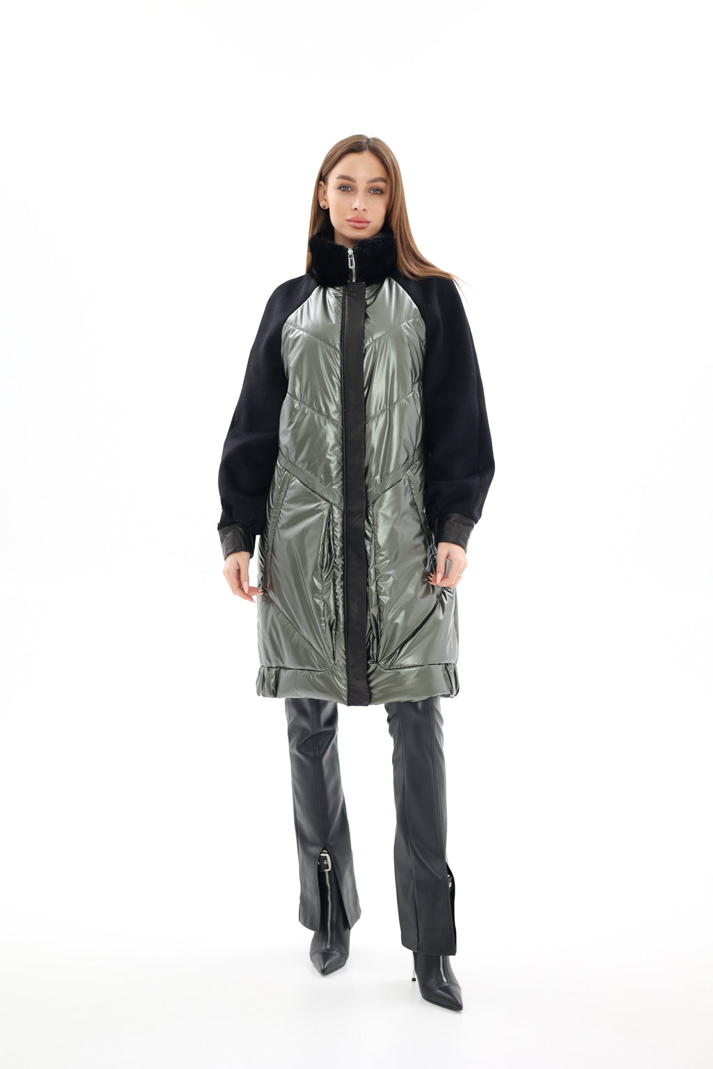 Kopenhagen Fur® Mink Italian Cashmere Wool Vogue Coat