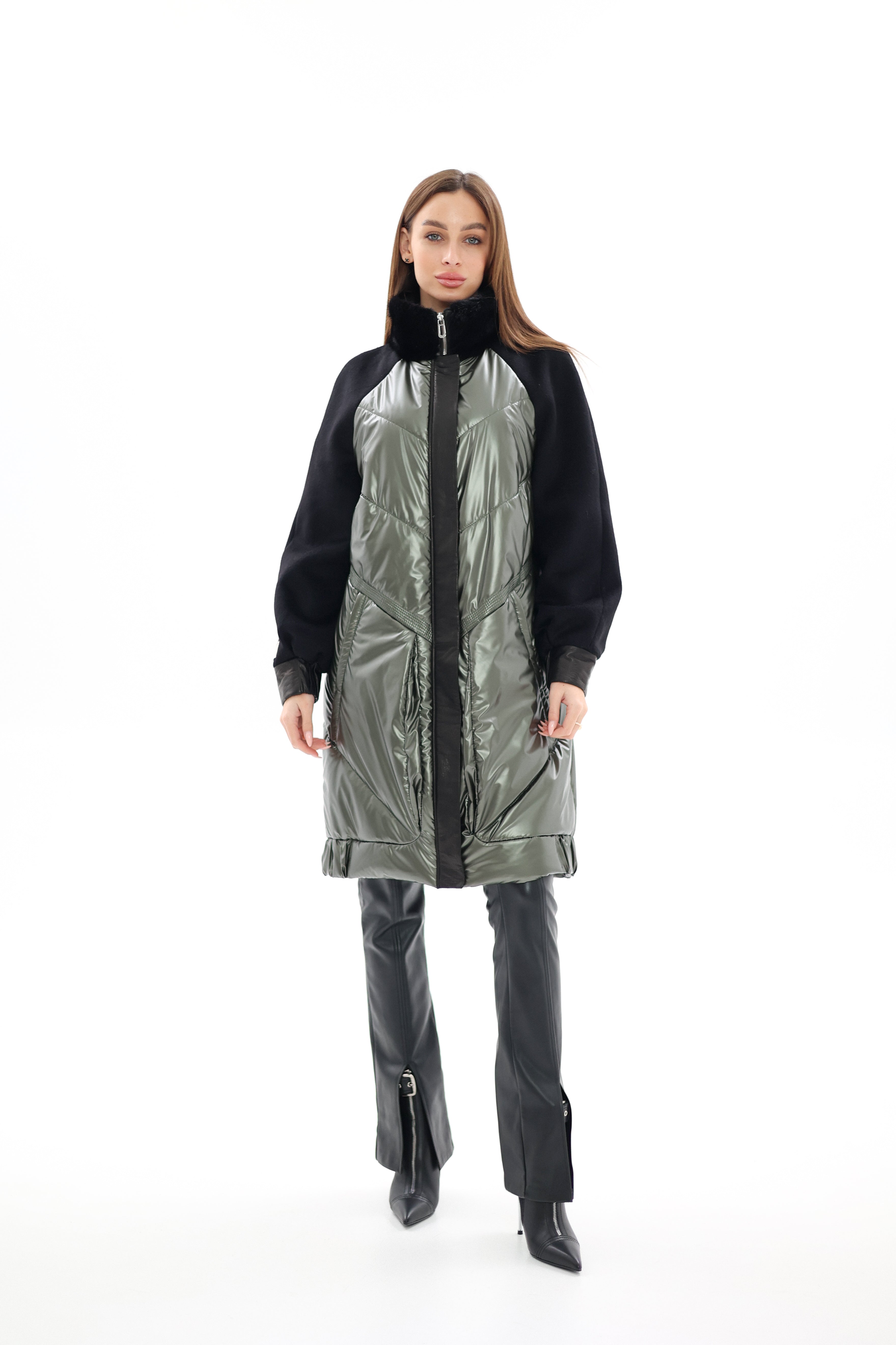 Kopenhagen Fur® Mink Italian Cashmere Wool Vogue Coat