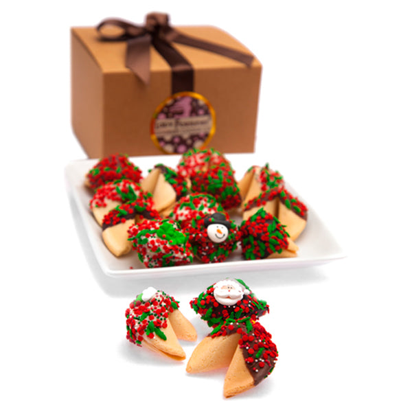 Christmas Fortune Cookie Gift Box - 12 Piece