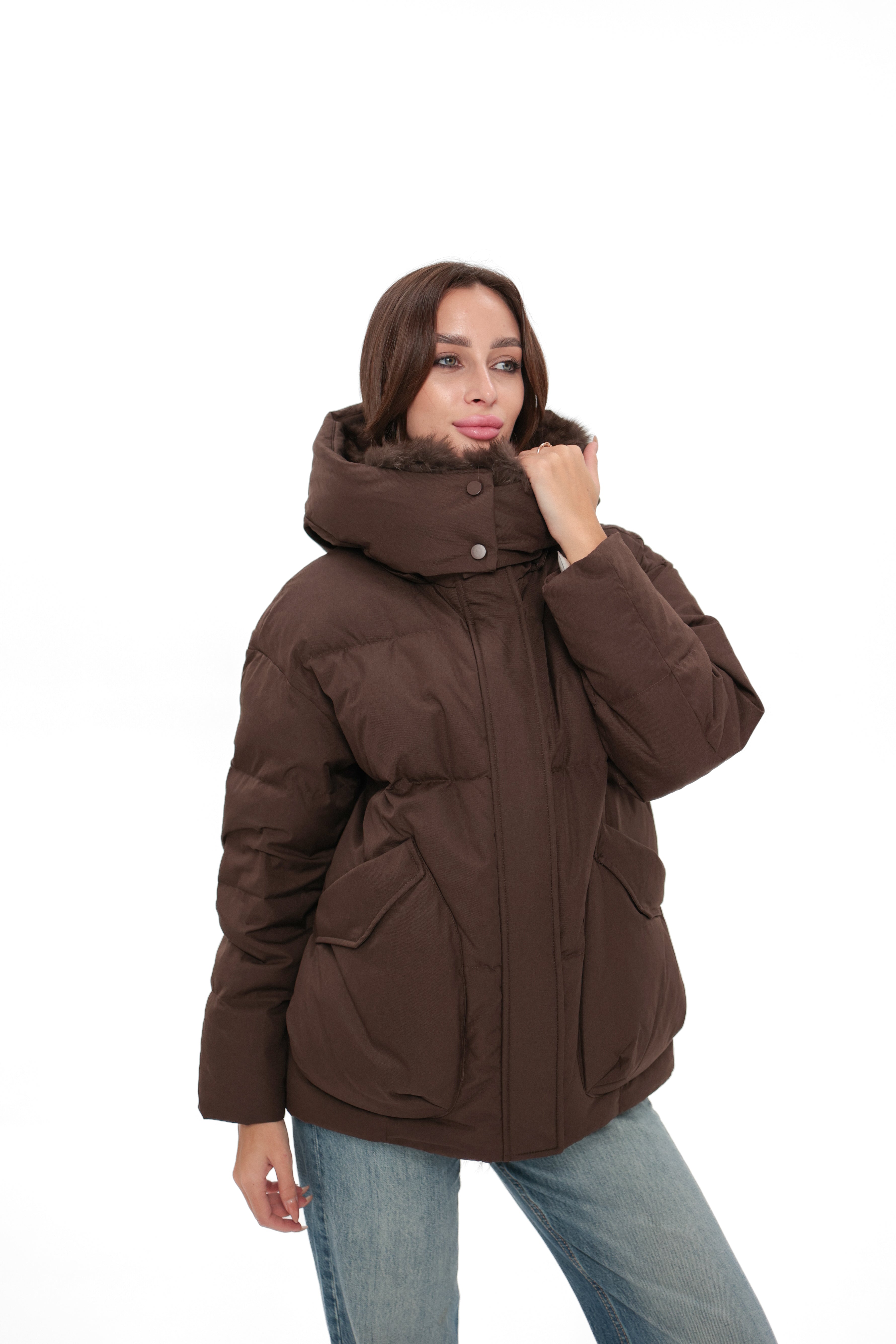 Michelle Genuine Fur Trim Down Parka