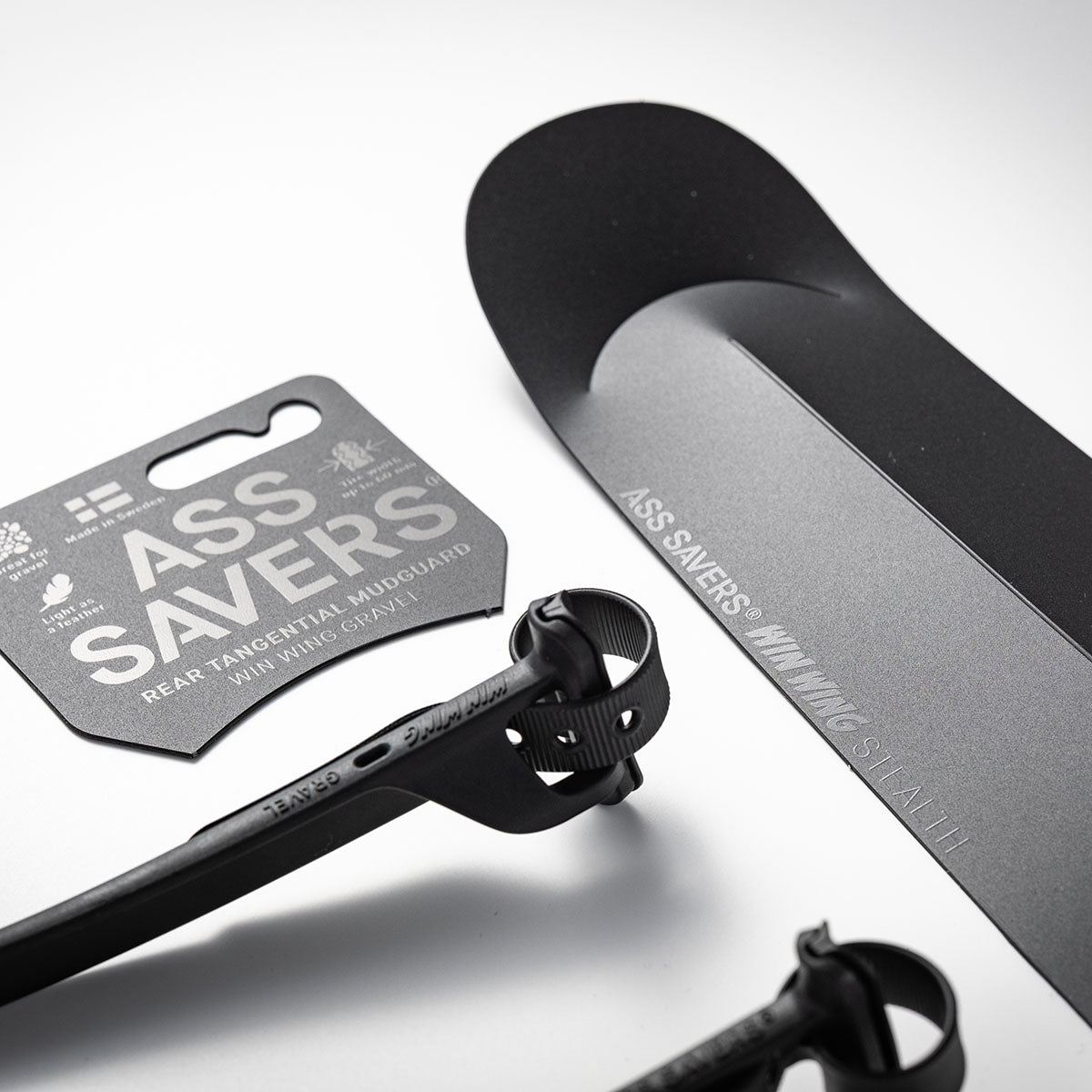 Ass Savers Win Wing 2 Road Rear Mudguard w/ Black Wishbone