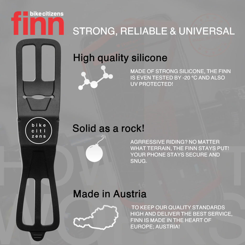 FINN - Universal Bicycle Phone Mount - Transparent