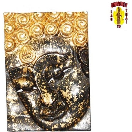 Face of Buddha Black Looking Left