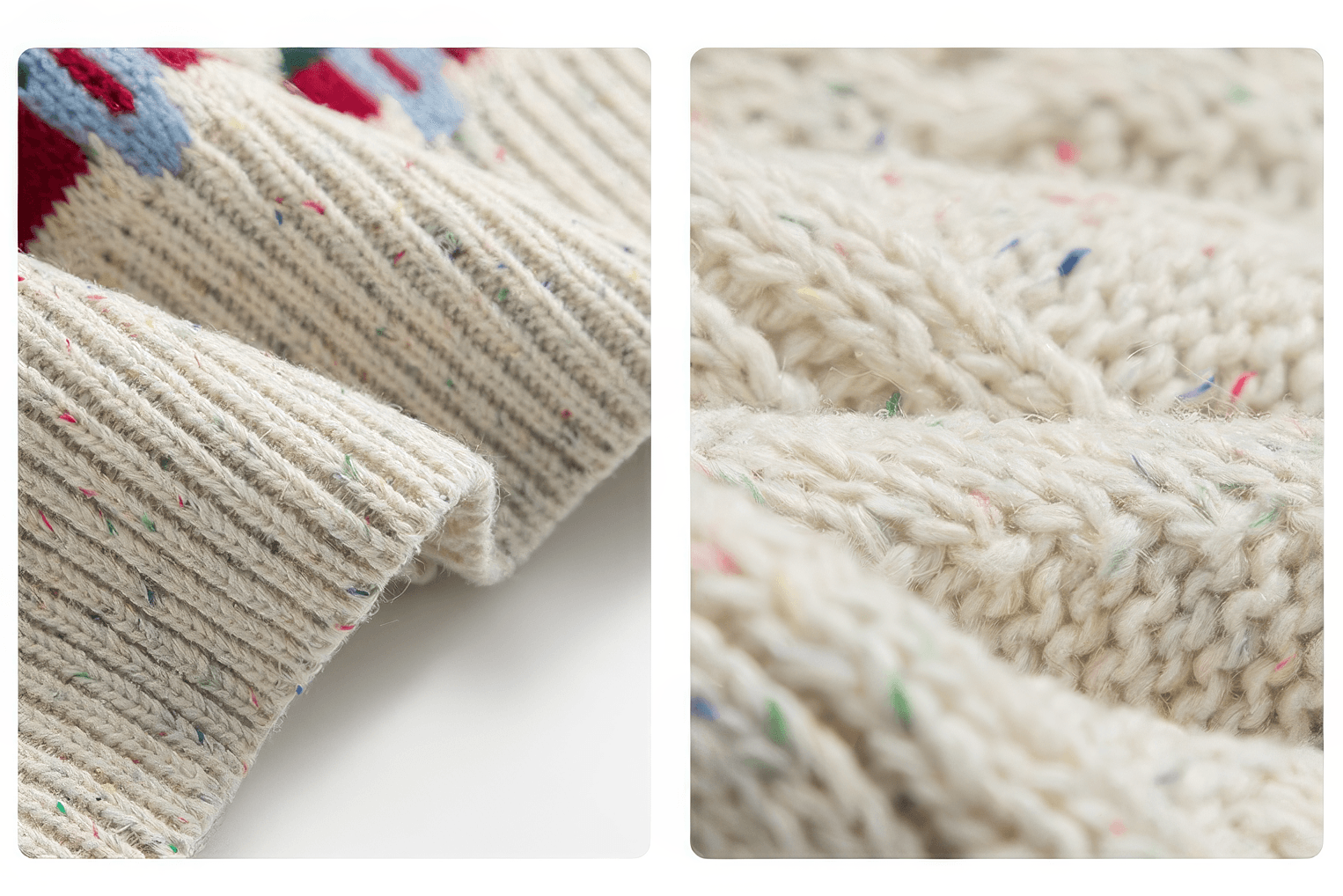 Fair Isle Red Holiday Knit Sweater - Cozy Oversized Pullover for Festive Vibes