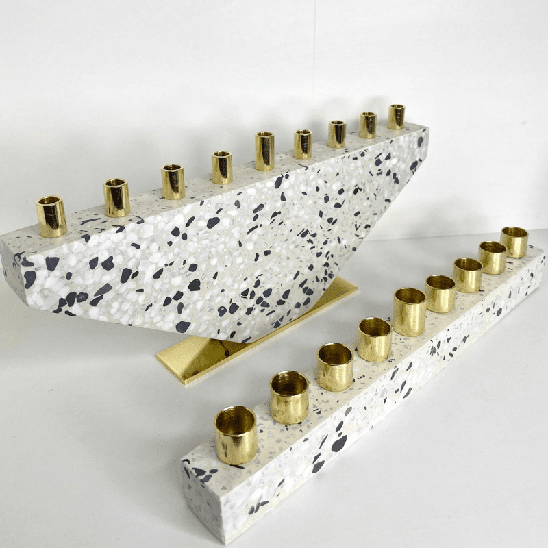 Luxurious Concrete with Clean Lines for Hanukkah - Fancy Lady Series