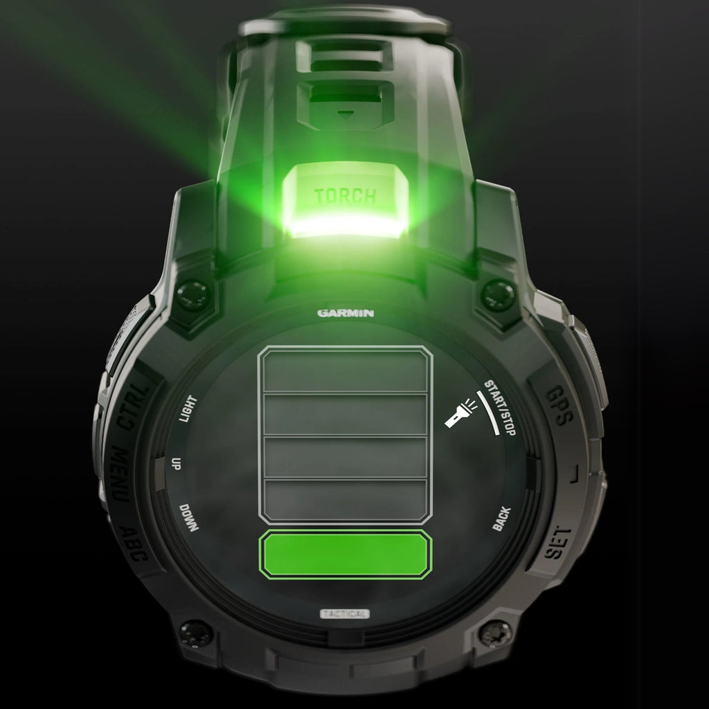 Garmin Instinct 3 Tactical | Tough Smartwatch w/ Solar Charging & 10 ATM Waterproof