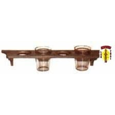 Four Glass Bulkhead Rack