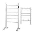 Freestanding and Wall-mounted 6 Bars Towel Warmer with Timer and LED Display