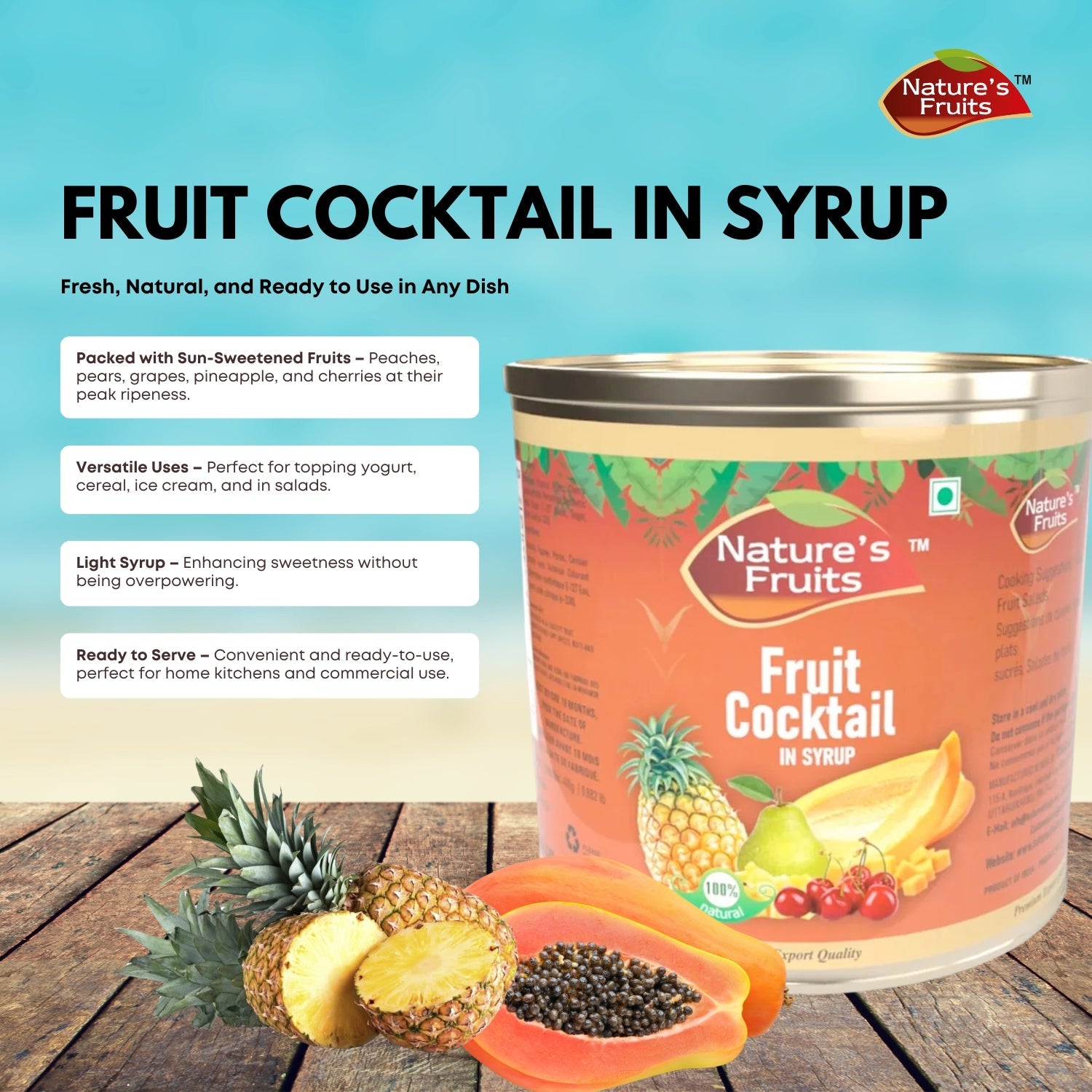 FRUITS COCKTAIL 6.83 LBS
