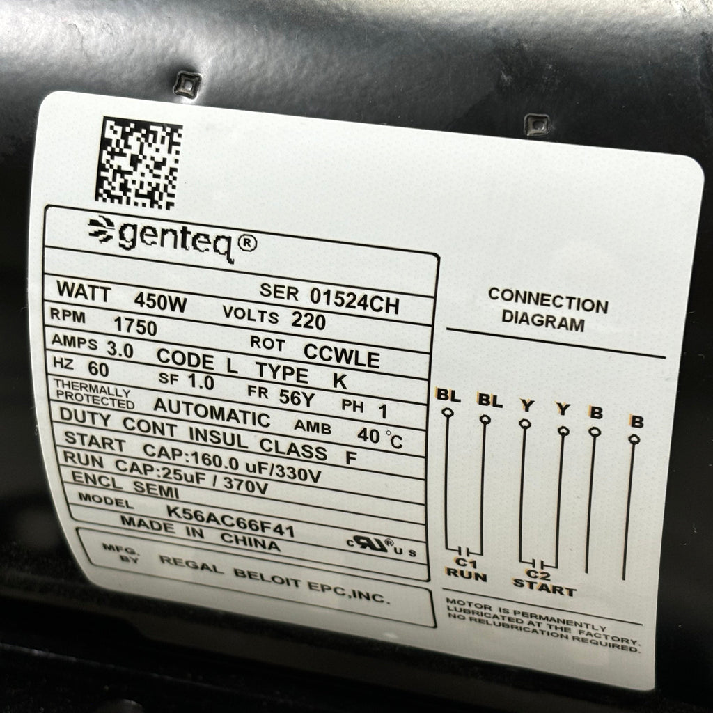 SPACEMAN Motor Capacitors 220V 60HZ 1 Phase Genteq K56AC66AF41 OEM 3.3.01.07.010