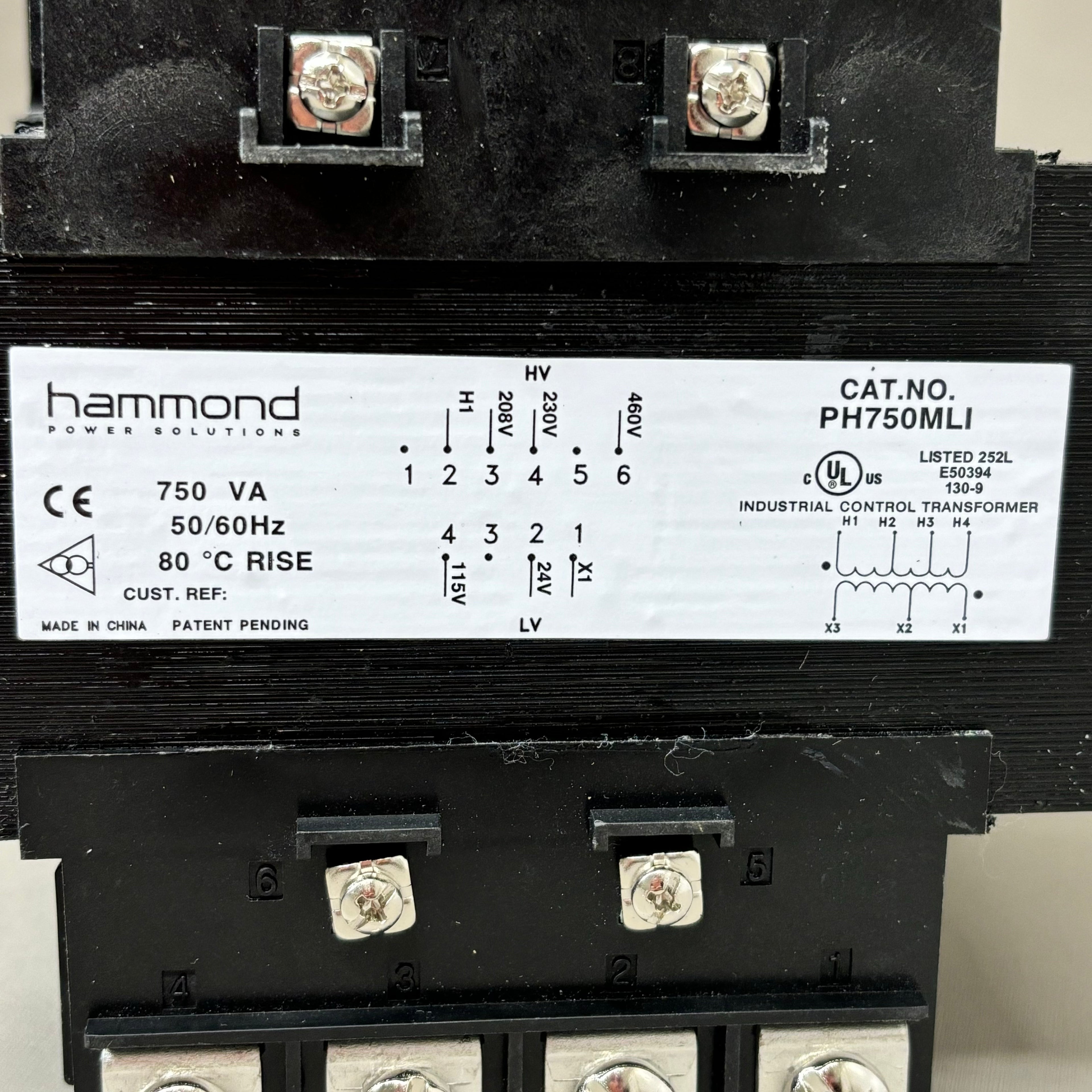 HPS IMPERATOR Hammond Power Solutions Transformer 750VA 240/480VAC PH750MLI
