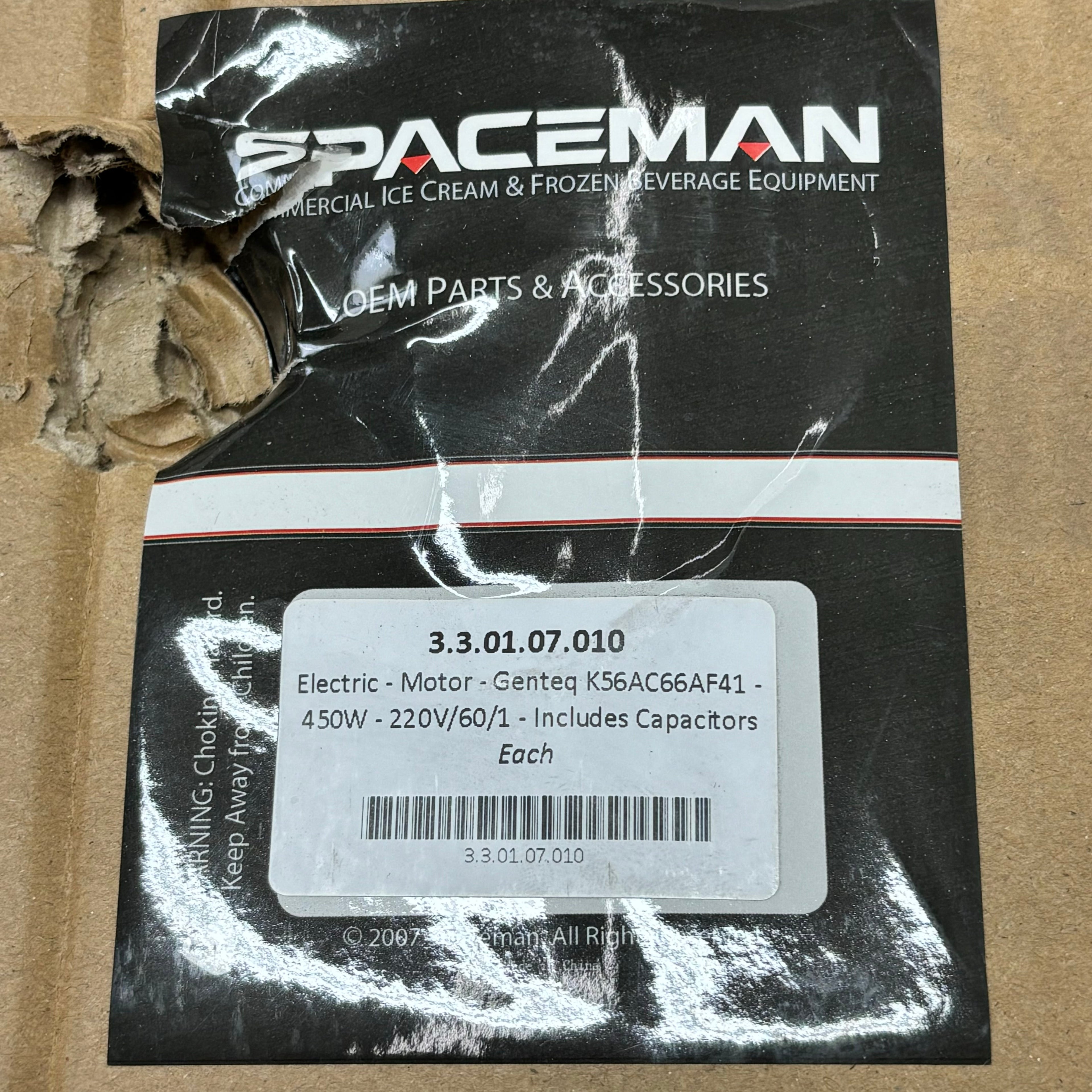 SPACEMAN Motor Capacitors 220V 60HZ 1 Phase Genteq K56AC66AF41 OEM 3.3.01.07.010