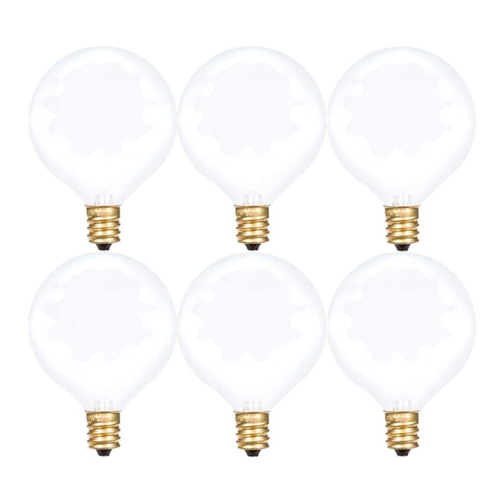 Foundation™ 40-Watt Incandescent Dimmable Light Bulb - 2700K Soft White, E12 Candelabra Base, Globe - 6-Pack