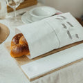 Shabbat challah tray made of high-quality wood with concrete base and knife – Board & Blade series