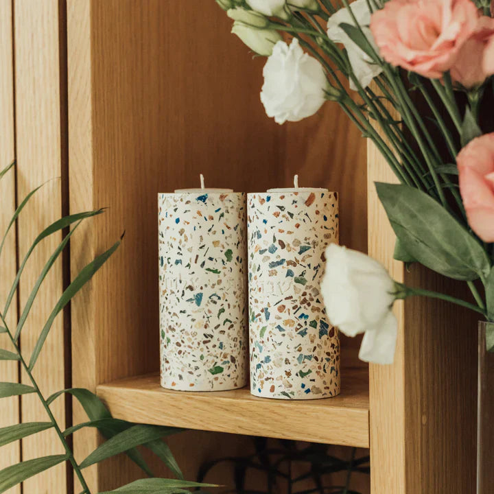 Terrazzo Shabbat Candle Holder Pair – Terrazzo Series