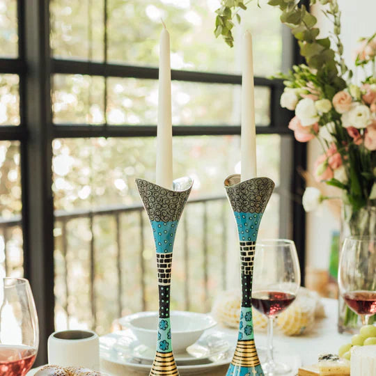 Luxury Handcrafted Aluminum Candle Holders – Premium Curved Series