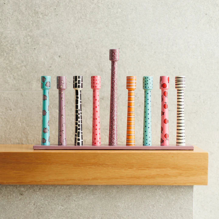 Designer Menorah for Hanukkah – Line Series