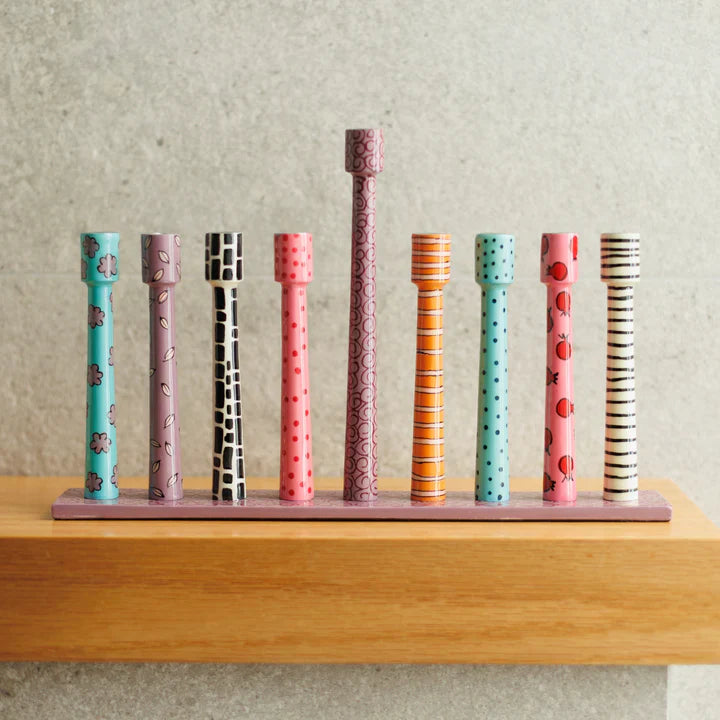 Designer Menorah for Hanukkah – Line Series