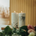 Handcrafted Concrete Shabbat Candle Holders – Flow Series