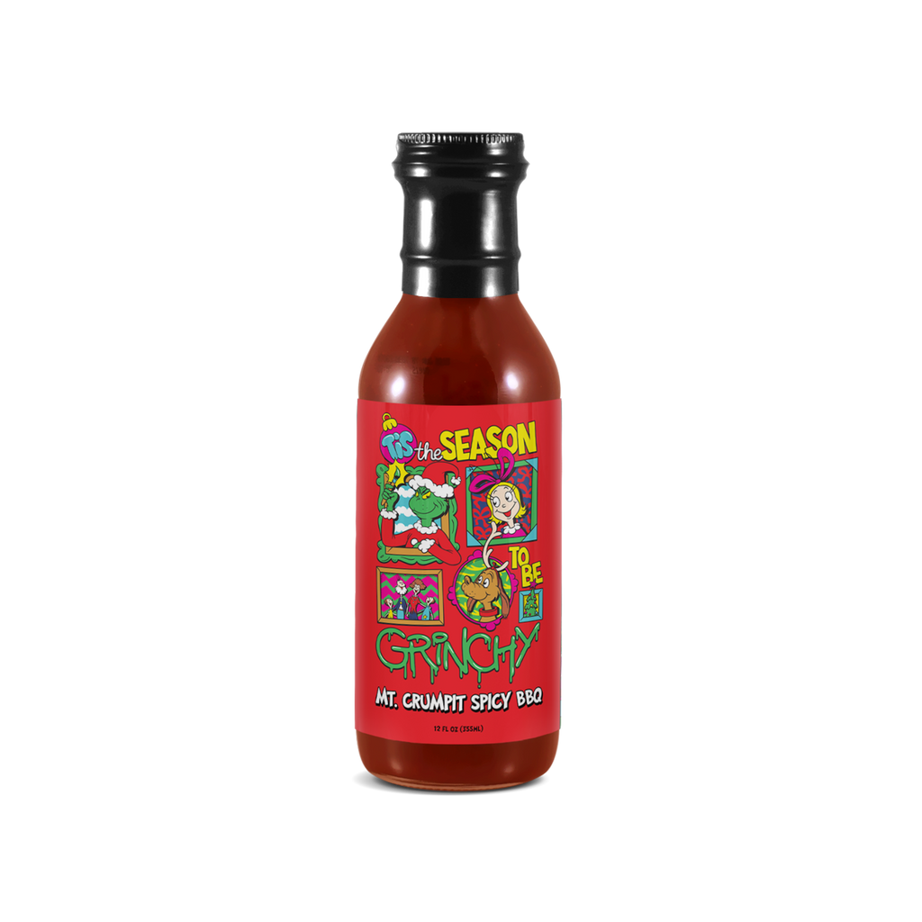 Grinch Tis the Season To Be Grinchy : Mt. Crumpit Spicy BBQ Sauce