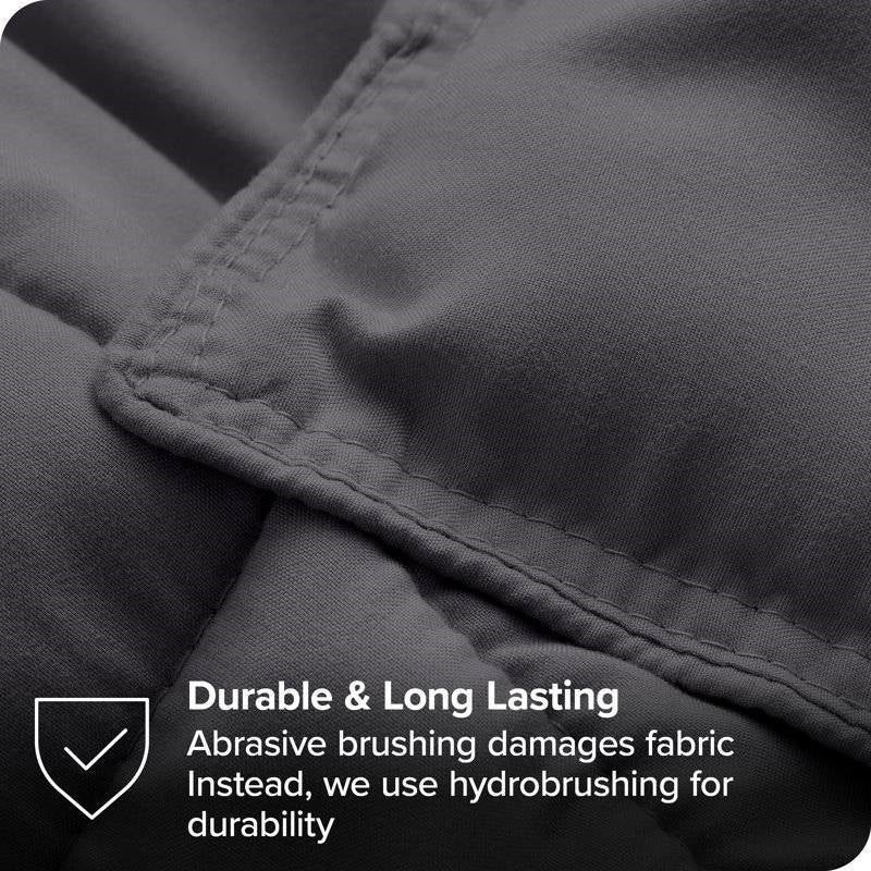 Twin/Twin XL Size All Season Super Soft Down Alternative Comforter Set Grey