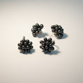 Deep Blue Pearl Earing Set (Black Pearl)