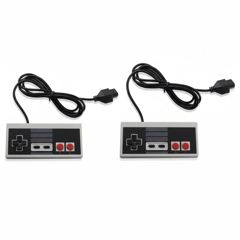 2 Pack Controller For NES-004 Original Nintendo NES Vintage Console Wired Gamepd