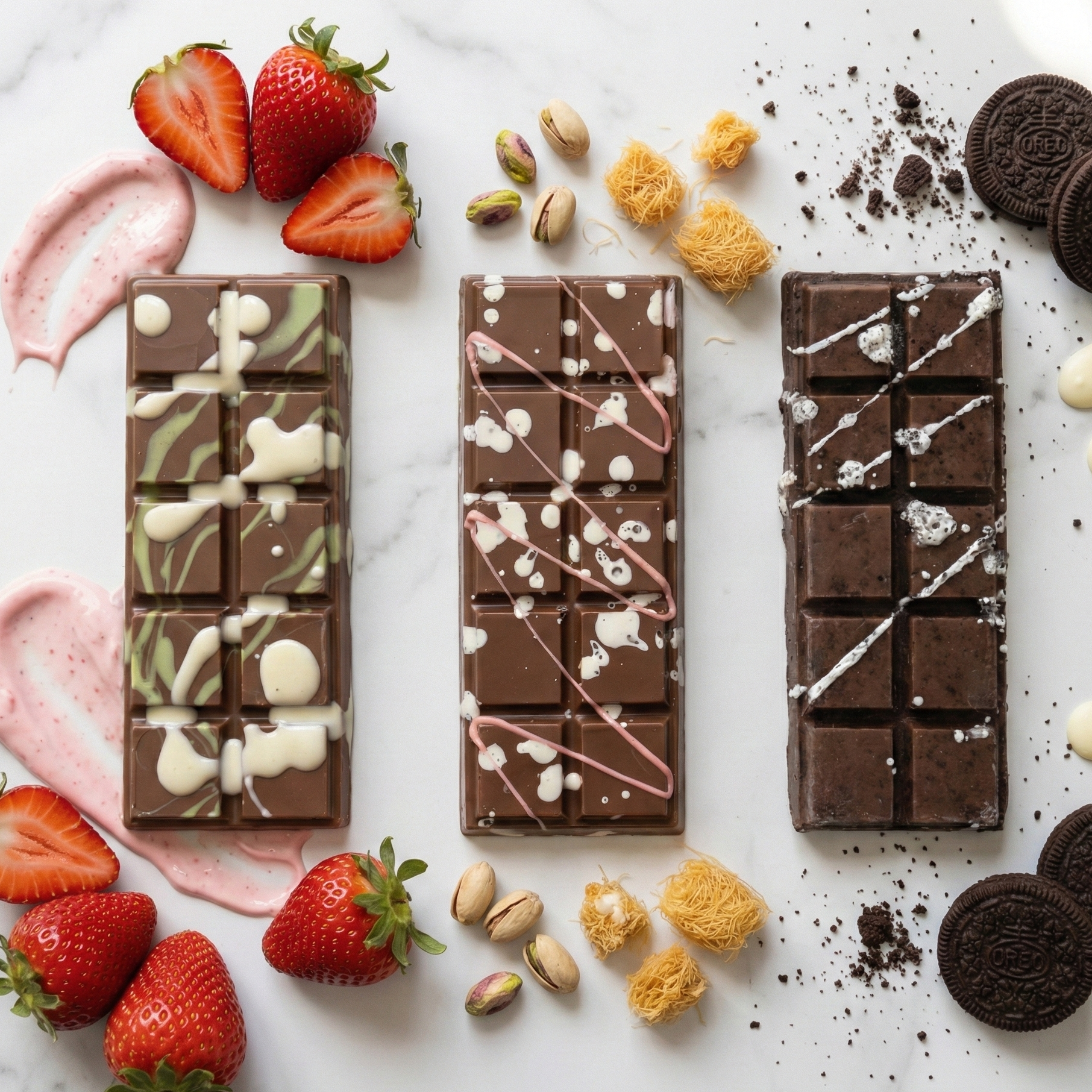 Dubai Bar Mixed Flavor Display Pack - 24 Bars