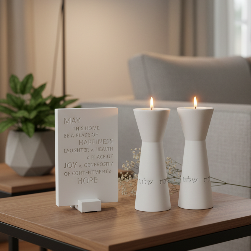 Handcrafted Candle Holders & Home Blessing Set – City Spirit Series