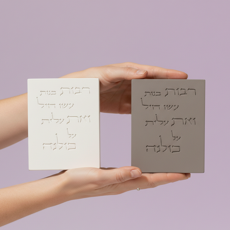 Woman of Valor Blessing in Modern Concrete – Crown Series
