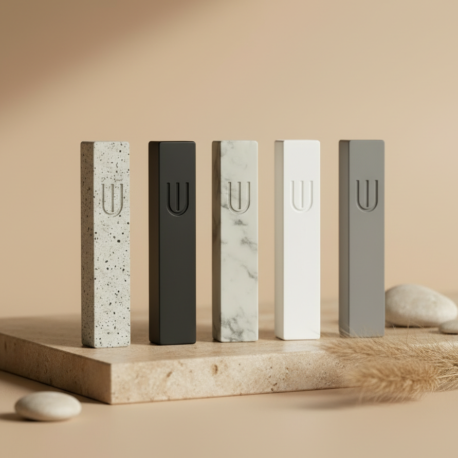 Concrete Mezuzah Case for Modern Jewish Homes – Timeless Series