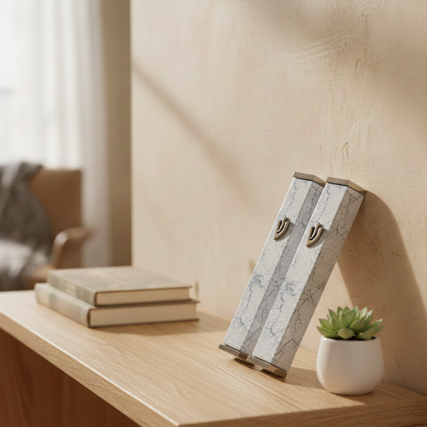 Classic Stainless Steel Mezuzah in Multiple Colors – Candy Series