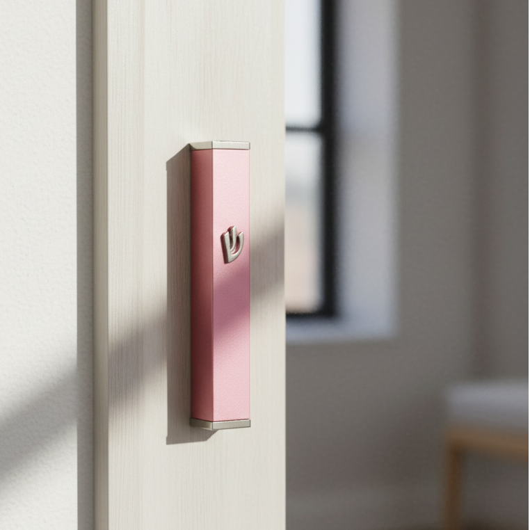 Classic Stainless Steel Mezuzah in Multiple Colors – Candy Series