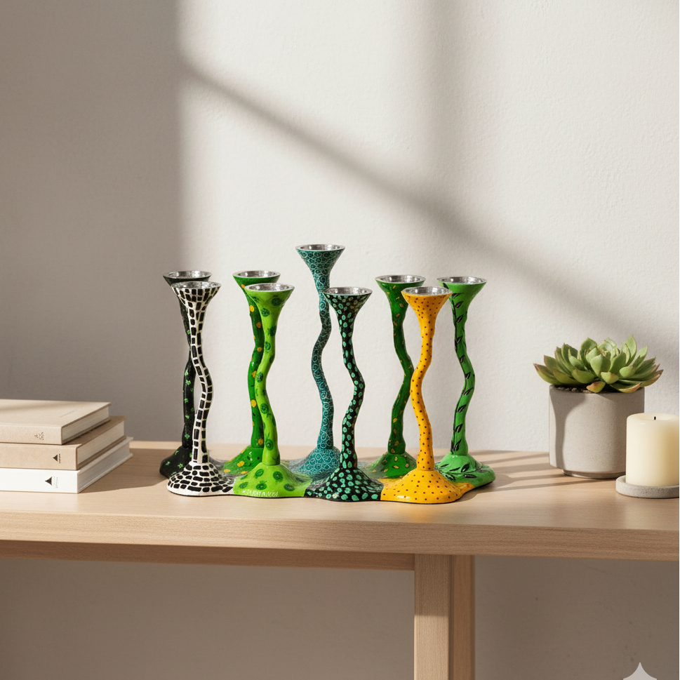 Handcrafted Colorful Design for Hanukkah - Curvix Series