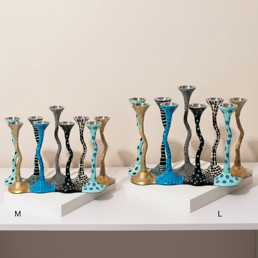 Handcrafted Colorful Design for Hanukkah - Curvix Series