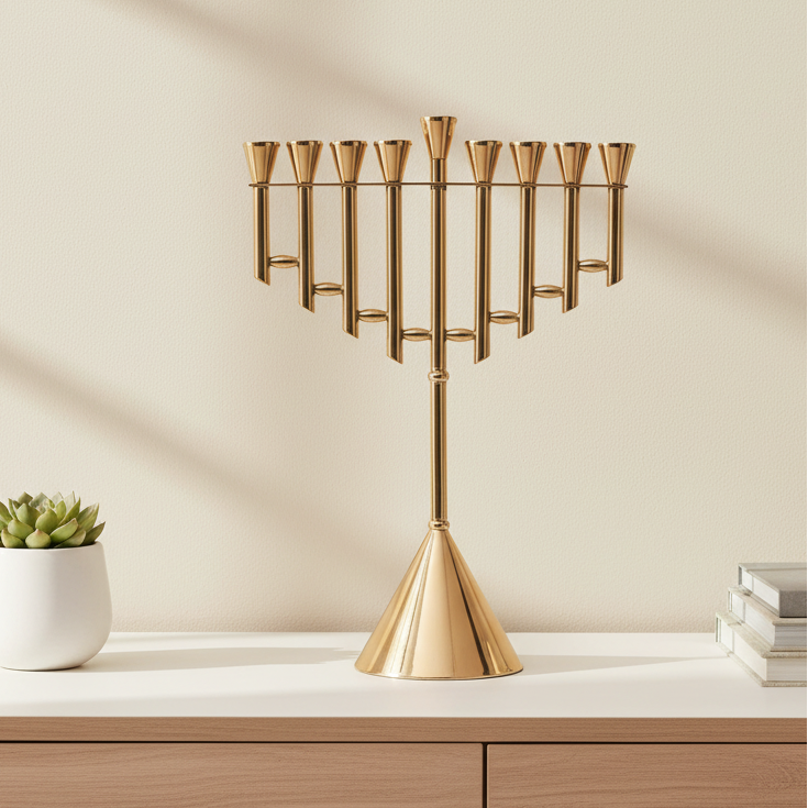 Luxurious Gold Plated Nickel Design for Hanukkah - Stairway To Heaven Series
