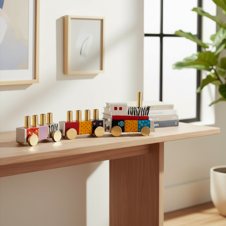 Fun Train Menorah for Hanukkah – Train Series