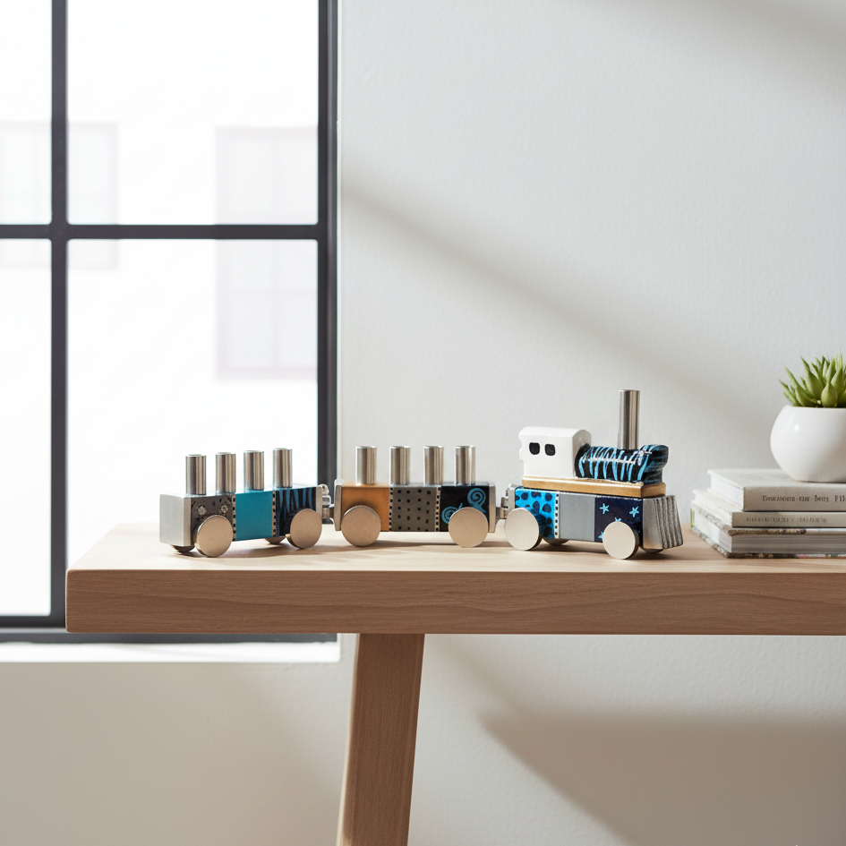 Colorful Train Menorah For Kids – Train Series