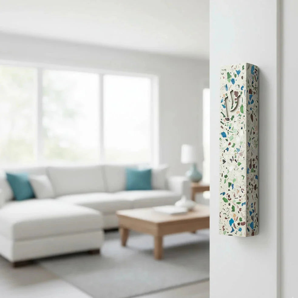 Contemporary Concrete with Clean Urban Lines - Street Mezuzah