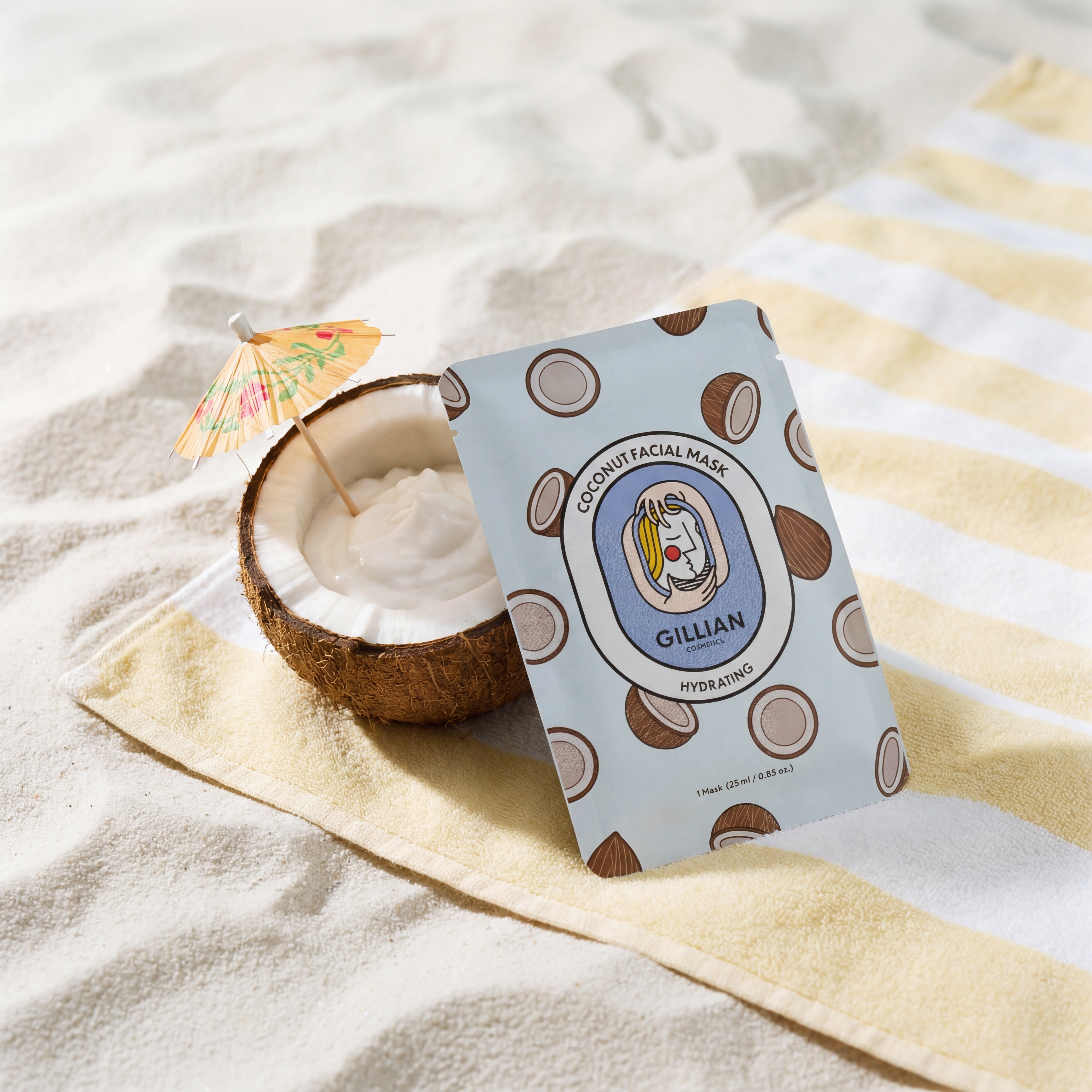 Gillian Cosmetics Coconut (Hydrating) Sheet Mask